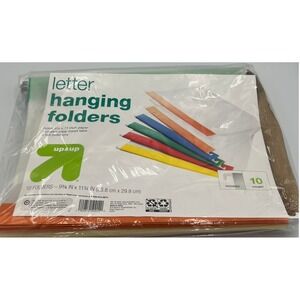 Up&Up Letter Hanging Folders Unisex OS Multi Brand New 10 Count Hooked 5-Tab